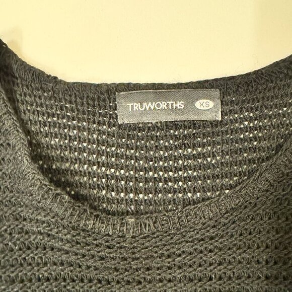 Truworths - Open Knit Sleeveless Top with Tribal Beaded Hemline in Black - Picture 4 of 9